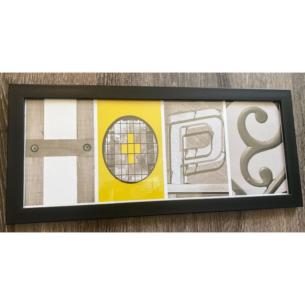 Hope Hanging Wall Art Black Picture Frame